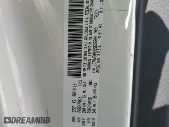 ✅ 2008 Dodge Dakota Laramie • VIN: 1D7HW58N38S638604 • Lot: 90980585. Wystawiony na Copart z przebiegiem 95 871 mil. Bezpłatny archiwum sprzedaży aukcyjnych z USA i szczegółowy raport historii pojazdu na DreamBid. Zdjęcie 12.
