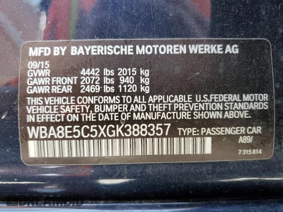 ✅ 2016 BMW 3 Series 328d • VIN: WBA8E5C5XGK388357 • Лот: 55720974. Опубликован ранее на Copart с пробегом 194 778 миль. Бесплатный доступ к архиву аукционных продаж из США и подробный отчёт об истории автомобиля на DreamBid. Изображение 13.