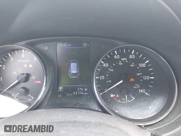 ✅ 2020 Nissan Rogue SL • VIN: 5N1AT2MV3LC721649 • Lot: 42610001. Listed on IAAI with 63,174 mi. Free auction sales archive from the USA and detailed vehicle history report at DreamBid. Image 7.