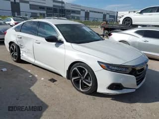 ✅ 2021 Honda Accord Sport SE • VIN: 1HGCV1F47MA111810 • Lot: 43361695. Listed on IAAI with 64,943 mi. Free auction sales archive from the USA and detailed vehicle history report at DreamBid. Image 1.