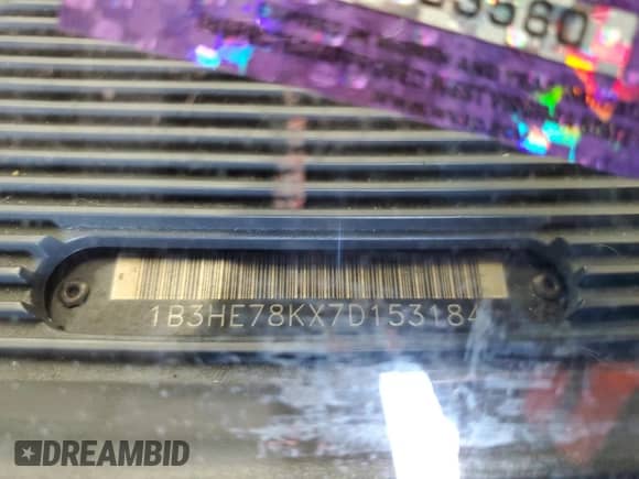 2007 Dodge Caliber R/T с VIN 1B3HE78KX7D153184, выставлен на аукционе Copart как лот 78024514 с пробегом 75 222 миль миль и Списание • Salvage title. История ставок и продаж доступна на DreamBid. Изображение 14.