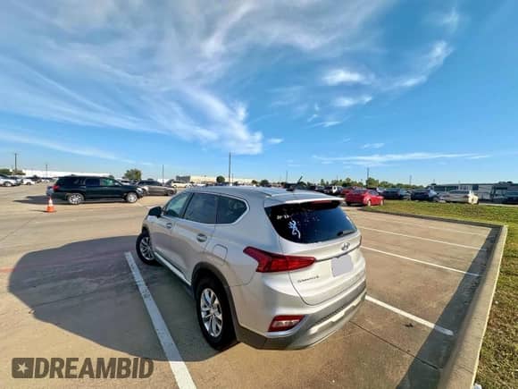 2019 Hyundai Santa Fe SE with VIN 5NMS23AD5KH083501, listed as a Copart auction lot 91518635 with 162,611 mi miles and Clean title. Bid and sale history available at DreamBid. Image 3.