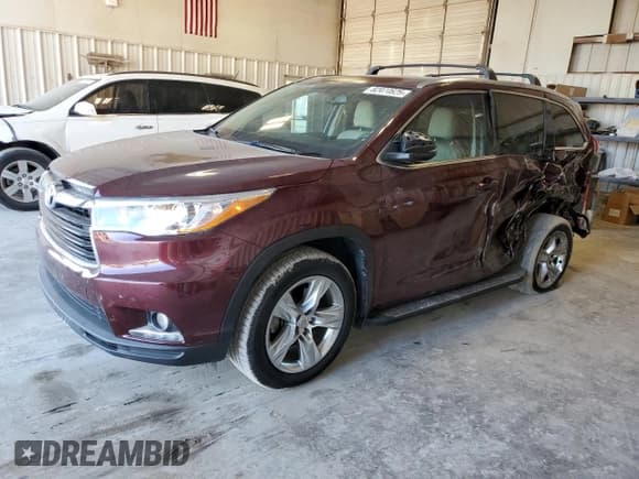 ✅ 2015 Toyota Highlander Limited • VIN: 5TDYKRFH9FS095453 • Lot: 82474625. Wystawiony na Copart z przebiegiem 70 901 mil. Bezpłatny archiwum sprzedaży aukcyjnych z USA i szczegółowy raport historii pojazdu na DreamBid. Zdjęcie 1.
