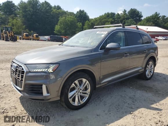 ✅ 2020 Audi Q7 Prestige • VIN: WA1VXAF73LD004899 • Лот: 68987575. Опубликован ранее на Copart с пробегом 55 851 миль. Бесплатный доступ к архиву аукционных продаж из США и подробный отчёт об истории автомобиля на DreamBid. Изображение 1.