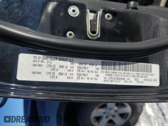 ✅ 2011 Ram 1500 ST • VIN: 1D7RV1GP3BS639049 • Lot: 87867495. Listed on Copart with 119,747 mi. Free auction sales archive from the USA and detailed vehicle history report at DreamBid. Image 14.