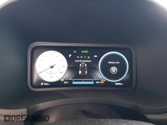 2022 Hyundai Kona Limited z VIN KM8K53AG1NU157619, wystawiony jako Copart lot #67834655 z przebiegiem 78 598 mil mil oraz Szkoda całkowita • Salvage title. Historia ofert i sprzedaży dostępna na DreamBid. Obrazek 9.