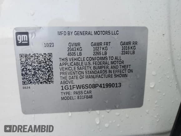 ✅ 2023 Chevrolet Bolt EV 1LT • VIN: 1G1FW6S08P4199013 • Lot: 61009004. Wystawiony na Copart z przebiegiem 10 925 mil. Bezpłatny archiwum sprzedaży aukcyjnych z USA i szczegółowy raport historii pojazdu na DreamBid. Zdjęcie 13.