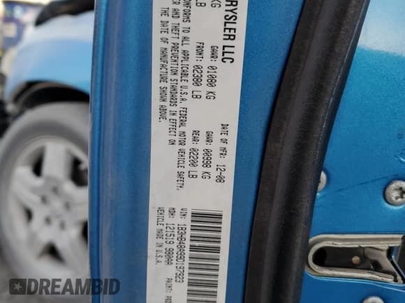 ✅ 2009 Dodge Caliber SXT • VIN: 1B3HB48A99D197923 • Лот: 84672724. Опубликован ранее на Copart с пробегом 111 268 миль. Бесплатный доступ к архиву аукционных продаж из США и подробный отчёт об истории автомобиля на DreamBid. Изображение 14.