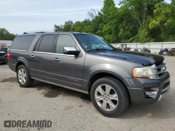 ✅ 2016 Ford Expedition Max Platinum • VIN: 1FMJK1LT3GEF31194 • Lot: 56981205. Listed on Copart with 177,471 mi. Free auction sales archive from the USA and detailed vehicle history report at DreamBid. Image 4.