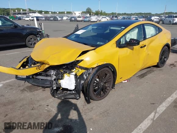 2025 Toyota Prius LE with VIN JTDADABU1S3029362, listed as a IAAI auction lot 43135899 with 1,521 mi miles and . Bid and sale history available at DreamBid. Image 2.