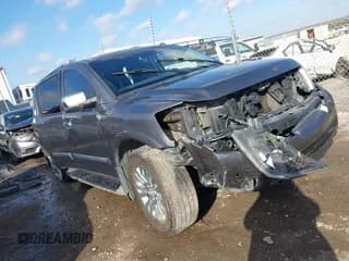 ✅ 2015 Nissan Armada Platinum • VIN: 5N1BA0NE1FN619028 • Lot: 43698100. Listed on IAAI with 159,186 mi. Free auction sales archive from the USA and detailed vehicle history report at DreamBid. Image 1.