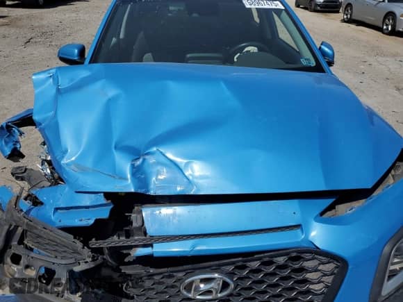 2021 Hyundai Kona SEL z VIN KM8K2CAA9MU601297, wystawiony jako Copart lot #68967475 z przebiegiem Nie podano mil oraz Szkoda całkowita • Salvage title. Historia ofert i sprzedaży dostępna na DreamBid. Obrazek 12.