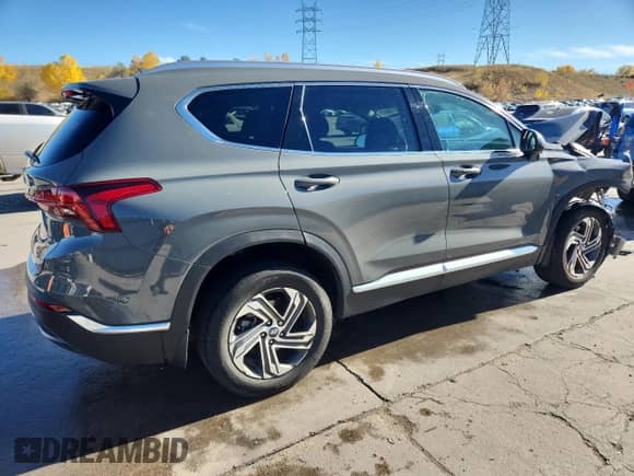 2022 Hyundai Santa Fe SEL with VIN 5NMS2DAJ5NH448842, listed as a Copart auction lot 89724865 with 30,643 mi miles and Salvage title. Bid and sale history available at DreamBid. Image 3.