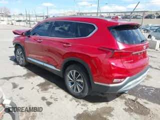 2019 Hyundai Santa Fe Ultimate with VIN 5NMS5CAD4KH039545, listed as a IAAI auction lot 41741828 with 92,040 mi miles and . Bid and sale history available at DreamBid. Image 3.