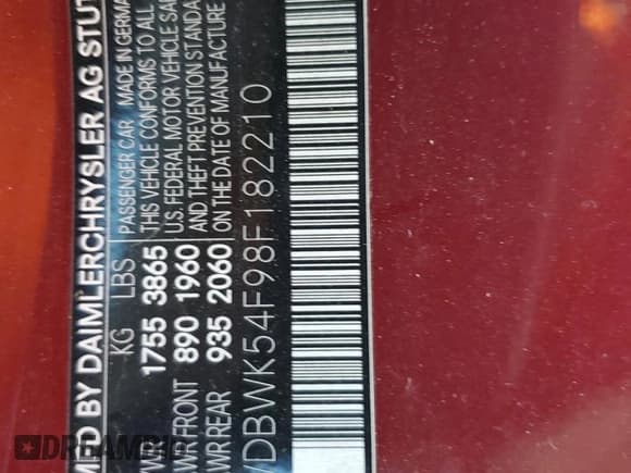 ✅ 2008 Mercedes-Benz SLK 280 • VIN: WDBWK54F98F182210 • Lot: 80752924. Wystawiony na Copart z przebiegiem 117 956 mil. Bezpłatny archiwum sprzedaży aukcyjnych z USA i szczegółowy raport historii pojazdu na DreamBid. Zdjęcie 13.