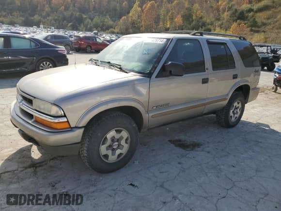 2002 Chevrolet Blazer LS z VIN 1GNDT13W42K241542, wystawiony jako Copart lot #77425714 z przebiegiem 171 055 mil mil oraz Szkoda całkowita • Salvage title. Historia ofert i sprzedaży dostępna na DreamBid. Obrazek 1.