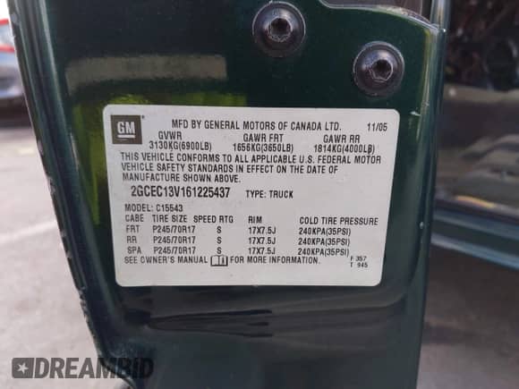 ✅ 2006 Chevrolet Silverado 1500 LS • VIN: 2GCEC13V161225437 • Lot: 43364401. Wystawiony na IAAI z przebiegiem Nie podano mil. Skorzystaj z bezpłatnego archiwum sprzedaży aukcyjnych z USA i zobacz szczegółowy raport historii pojazdu na DreamBid. Zdjęcie 9.