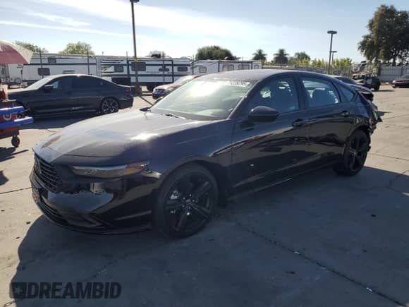 2025 Honda Accord Sport-L with VIN 1HGCY2F70SA059540, listed as a Copart auction lot 71239295 with 9,562 mi miles and Salvage title. Bid and sale history available at DreamBid. Image 1.