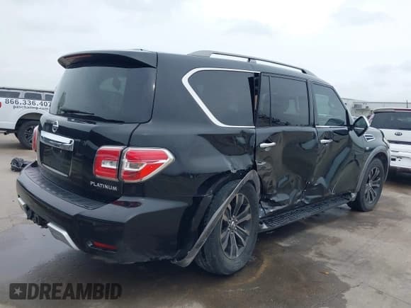 ✅ 2017 Nissan Armada Platinum • VIN: JN8AY2NC4H9500377 • Лот: 43538060. Опубликован ранее на IAAI с пробегом 84 960 миль. Бесплатный доступ к архиву аукционных продаж из США и подробный отчёт об истории автомобиля на DreamBid. Изображение 4.