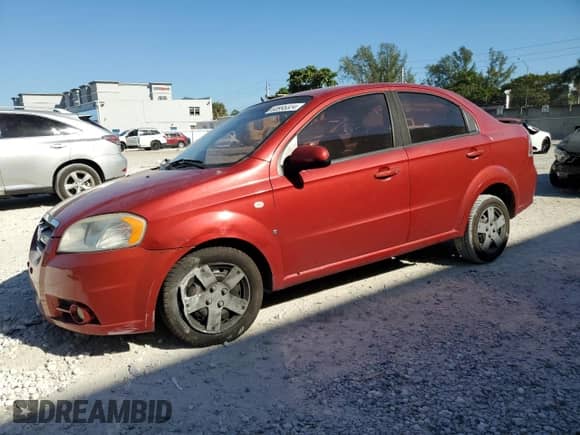 2008 Chevrolet Aveo LS z VIN KL1TD566X8B220909, wystawiony jako Copart lot #83995324 z przebiegiem 182 591 mil mil oraz Szkoda całkowita • Salvage title. Historia ofert i sprzedaży dostępna na DreamBid. Obrazek 1.