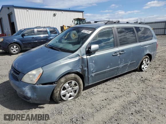 ✅ 2007 Kia Sedona LX • VIN: KNDMB233776175608 • Lot: 69321964. Listed on Copart with 198,560 mi. Free auction sales archive from the USA and detailed vehicle history report at DreamBid. Image 1.