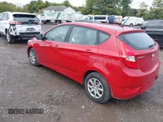 2012 Hyundai Accent GS with VIN KMHCT5AE8CU016919, listed as a IAAI auction lot 43405485 with 38,038 mi miles and . Bid and sale history available at DreamBid. Image 3.