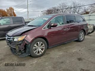 ✅ 2014 Honda Odyssey EX-L • VIN: 5FNRL5H64EB077967 • Lot: 94252755. Listed on Copart with 175,051 mi. Free auction sales archive from the USA and detailed vehicle history report at DreamBid. Image 1.