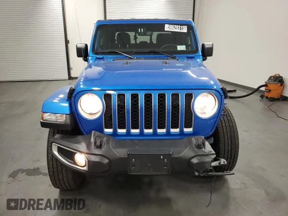 ✅ 2023 Jeep Gladiator Overland • VIN: 1C6HJTFG6PL564337 • Лот: 59620315. Опубликован ранее на Copart с пробегом 31 552 миль. Бесплатный доступ к архиву аукционных продаж из США и подробный отчёт об истории автомобиля на DreamBid. Изображение 5.