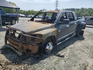 2008 Dodge 3500 Laramie with VIN 3D7MX49A08G148758, listed as a Copart auction lot 52886955 with Not provided miles and Salvage title. Bid and sale history available at DreamBid. Image 1.