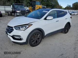 2017 Hyundai Santa Fe Ultimate with VIN 5XYZW4LA2HG476418, listed as a Copart auction lot 84270955 with 114,046 mi miles and Salvage title. Bid and sale history available at DreamBid. Image 1.