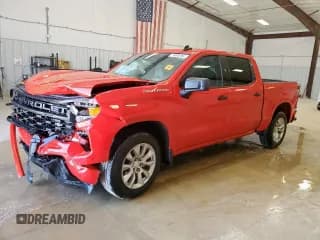 ✅ 2024 Chevrolet Silverado 1500 Custom • VIN: 1GCPABEK8RZ191676 • Лот: 69151075. Опубликован ранее на Copart с пробегом 19 642 миль. Бесплатный доступ к архиву аукционных продаж из США и подробный отчёт об истории автомобиля на DreamBid. Изображение 1.