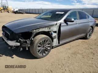 2015 Hyundai Genesis 3.8L with VIN KMHGN4JE4FU096598, listed as a Copart auction lot 77477754 with 92,316 mi miles and Salvage title. Bid and sale history available at DreamBid. Image 1.
