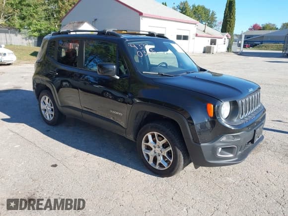 ✅ 2017 Jeep Renegade Latitude • VIN: ZACCJBBB6HPG49800 • Lot: 43330335. Listed on IAAI with 123,487 mi. Free auction sales archive from the USA and detailed vehicle history report at DreamBid. Image 1.