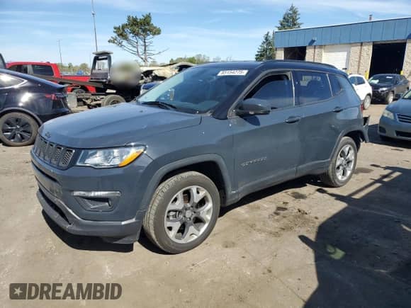 2018 Jeep Compass Limited z VIN 3C4NJDCB7JT365528, wystawiony jako Copart lot #85154275 z przebiegiem 74 930 mil mil oraz Czysty tytuł • Clean title. Historia ofert i sprzedaży dostępna na DreamBid. Obrazek 1.