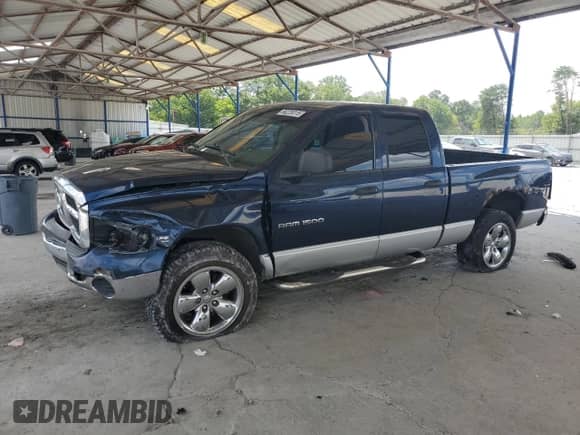2005 Dodge 1500 SLT с VIN 1D7HU18D34S557540, выставлен на аукционе Copart как лот 66228315 с пробегом 253 937 миль миль и Списание • Salvage title. История ставок и продаж доступна на DreamBid. Изображение 1.