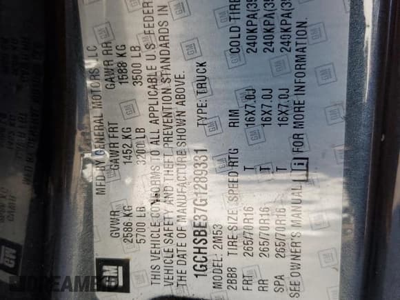 ✅ 2016 Chevrolet Colorado 2WD WT • VIN: 1GCHSBE37G1289331 • Лот: 81569215. Опубликован ранее на Copart с пробегом 106 401 миль. Бесплатный доступ к архиву аукционных продаж из США и подробный отчёт об истории автомобиля на DreamBid. Изображение 12.