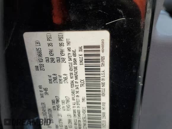 2006 Dodge 1500 ST z VIN 1D7HA16K56J145011, wystawiony jako Copart lot #73002334 z przebiegiem 181 935 mil mil oraz Czysty tytuł • Clean title. Historia ofert i sprzedaży dostępna na DreamBid. Obrazek 12.