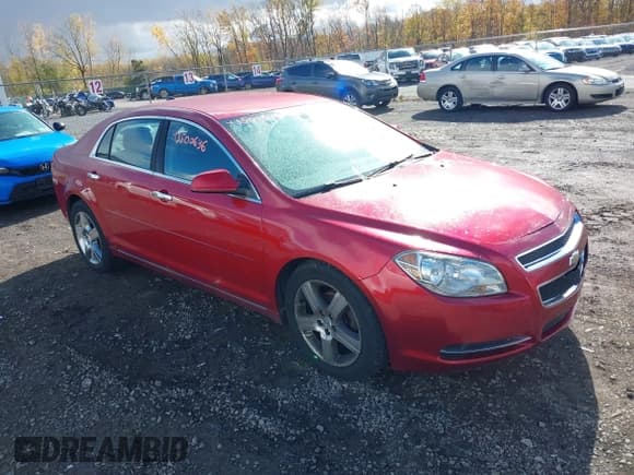 ✅ 2012 Chevrolet Malibu 1LT • VIN: 1G1ZC5E09CF244759 • Lot: 43500636. Listed on IAAI with 61,936 mi. Free auction sales archive from the USA and detailed vehicle history report at DreamBid. Image 1.