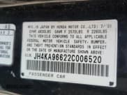 ✅ 2002 Acura RL • VIN: JH4KA96622C006520 • Лот: 63315055. Опубликован ранее на Copart с пробегом Не указан. Бесплатный доступ к архиву аукционных продаж из США и подробный отчёт об истории автомобиля на DreamBid. Изображение 12.