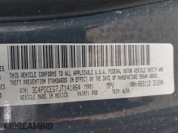 ✅ 2018 Dodge Journey GT • VIN: 3C4PDCEG7JT141064 • Lot: 43464651. Wystawiony na IAAI z przebiegiem 76 768 mil. Bezpłatny archiwum sprzedaży aukcyjnych z USA i szczegółowy raport historii pojazdu na DreamBid. Zdjęcie 9.