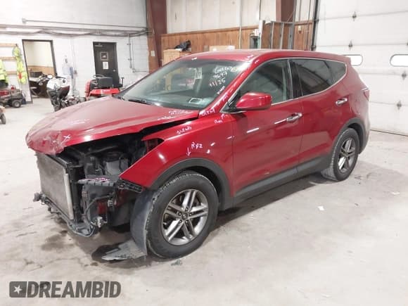✅ 2017 Hyundai Santa Fe 2.4L • VIN: 5XYZTDLB1HG413540 • Lot: 43900004. Listed on IAAI with 96,326 mi. Free auction sales archive from the USA and detailed vehicle history report at DreamBid. Image 2.