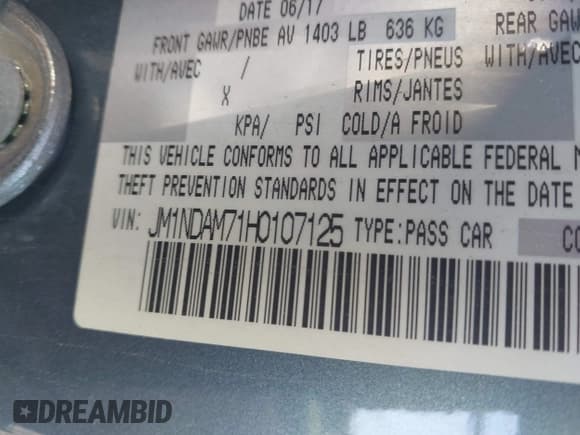 ✅ 2017 Mazda MX-5 Miata Grand Touring • VIN: JM1NDAM71H0107125 • Лот: 43507507. Опубликован ранее на IAAI с пробегом Не указан. Бесплатный доступ к архиву аукционных продаж из США и подробный отчёт об истории автомобиля на DreamBid. Изображение 9.