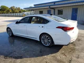 2015 Hyundai Genesis 3.8L z VIN KMHGN4JEXFU089588, wystawiony jako Copart lot #79562104 z przebiegiem 59 439 mil mil oraz Nie do naprawy • Non repairable. Historia ofert i sprzedaży dostępna na DreamBid. Obrazek 2.