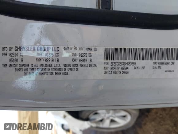 ✅ 2013 Dodge Charger SE • VIN: 2C3CDXBG4DH683685 • Лот: 43672993. Опубликован ранее на IAAI с пробегом 233 971 миль. Бесплатный доступ к архиву аукционных продаж из США и подробный отчёт об истории автомобиля на DreamBid. Изображение 9.