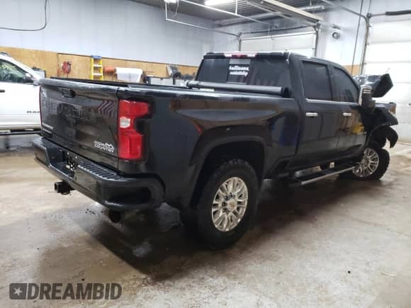 2022 Chevrolet Silverado 2500HD High Country with VIN 2GC4YREY9N1212789, listed as a Copart auction lot 54258875 with Not provided miles and Clean title. Bid and sale history available at DreamBid. Image 3.