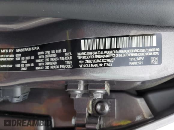 ✅ 2018 Maserati Levante • VIN: ZN661XUA7JX270207 • Lot: 55647243. Wystawiony na Copart z przebiegiem 21 557 mil. Bezpłatny archiwum sprzedaży aukcyjnych z USA i szczegółowy raport historii pojazdu na DreamBid. Zdjęcie 13.