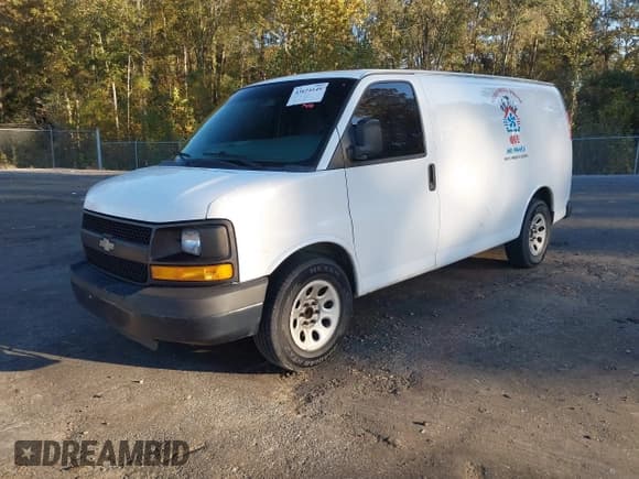 ✅ 2014 Chevrolet Express Cargo • VIN: 1GCSGAFX1E1129607 • Lot: 43654149. Listed on IAAI with 268,542 mi. Free auction sales archive from the USA and detailed vehicle history report at DreamBid. Image 2.