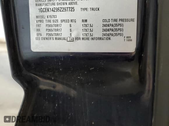 ✅ 2006 Chevrolet Silverado 1500 LT1 • VIN: 1GCEK14Z96Z297725 • Лот: 80863384. Опубликован ранее на Copart с пробегом 35 983 миль. Бесплатный доступ к архиву аукционных продаж из США и подробный отчёт об истории автомобиля на DreamBid. Изображение 13.