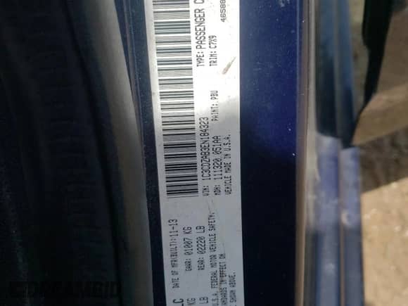 2014 Dodge Avenger SE с VIN 1C3CDZAB3EN184323, выставлен на аукционе Copart как лот 56146844 с пробегом 136 044 миль миль и Списание • Salvage title. История ставок и продаж доступна на DreamBid. Изображение 15.