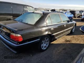 ✅ 2001 BMW 7 Series 740iL • VIN: WBAGH83481DP32193 • Lot: 83438404. Listed on Copart with 133,796 mi. Free auction sales archive from the USA and detailed vehicle history report at DreamBid. Image 3.